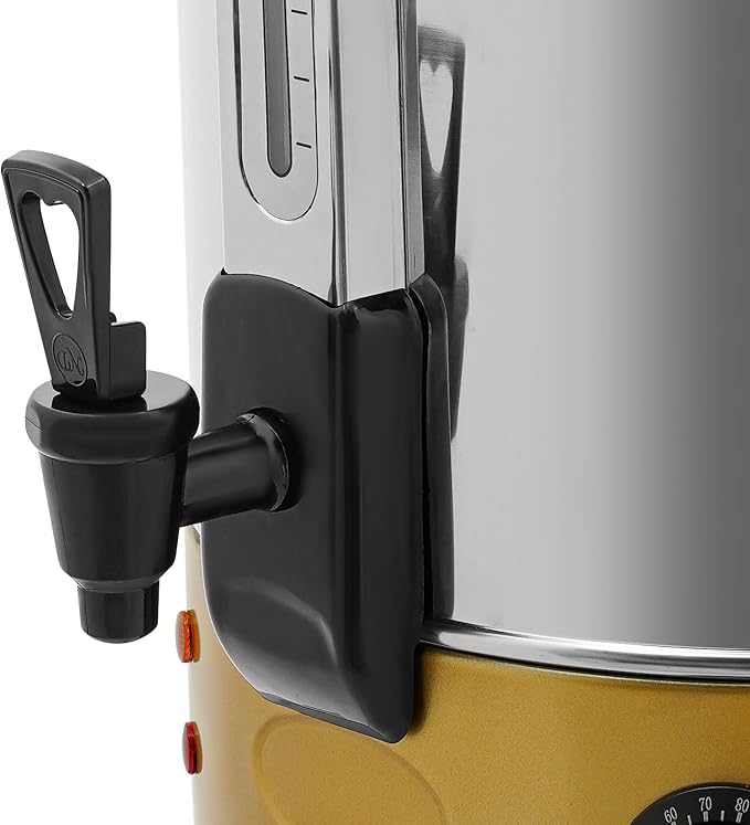 Electric Hot Water Dispenser 240 Cups Commercial Coffee Percolator &amp Beverage Dispenser w/Temperature Control Stainless Steel Coffee Urn for Coffee &amp Tea