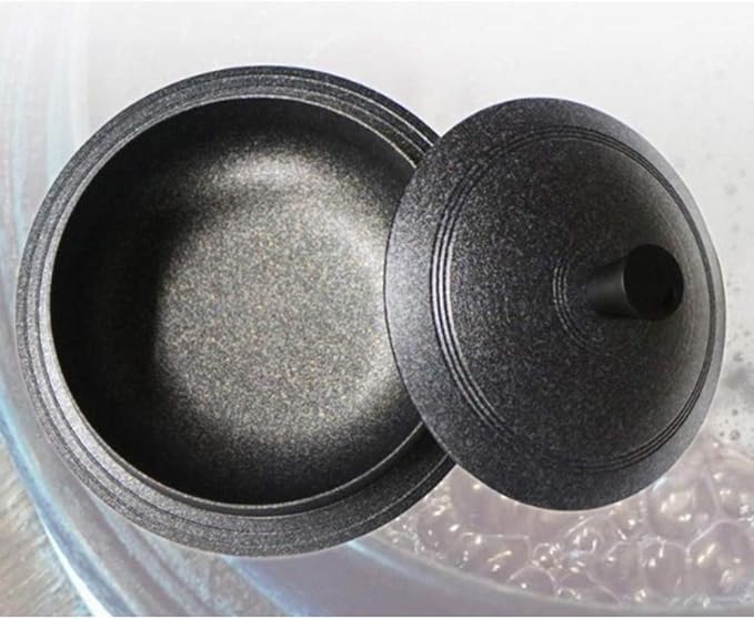 PN IH Induction Korean Traditional Iron Pot Rice Gamasot Ceramic Cauldron 7.7(20cm) Made in Korea
