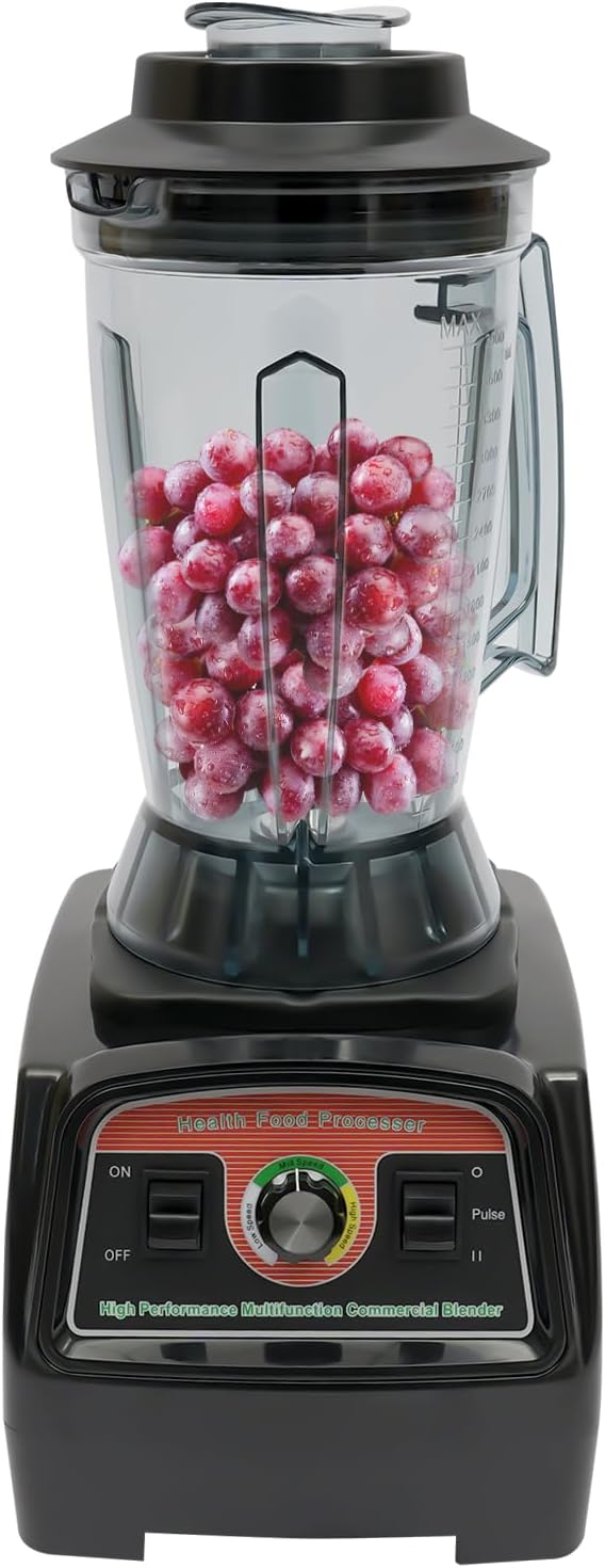 DYRABREST 3.9L 2800W Commercial Mixer Food Processing Machine Professional High Speed Countertop Ice Cream Maker Juicer Machine for Fruits and Vegetables Smoothies Shakes