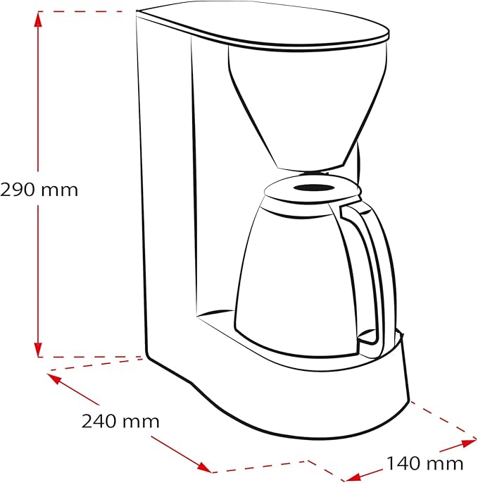 Meritta Coffee Maker Single 5 M 720-1/2 Black