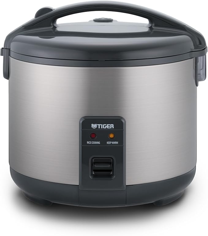 Tiger JNP-S10U-US 5.5 Cup Capacity White Rice Cooker with Non-Stick Inner Pot Retractable Power Cord and Keep Warm up to 12 hours (Urban Satin)