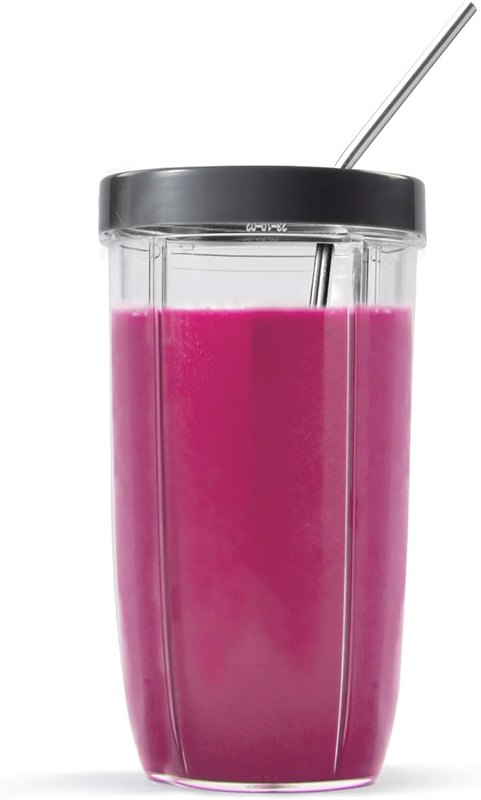 nutribullet Ultra Personal Blender NB50500 32 oz Gray &amp 4-pack Metal Straws