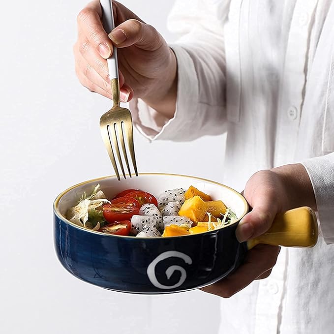 Dinnerware Set Japanese Style 4 Colors Includes 4-Piece Dinner Plates 4-Piece Salad Plates and 4-Piece Bowls12Pieces for 4B