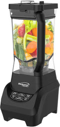 Brentwood Select JBS-1000BK Professional Smart Blender with 1000w Ice Crushing Power Large 8.5-Cup Plastic Jar Stainless Steel Blades Non-Slip Base Dishwasher-Safe Parts Black