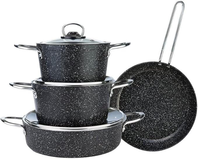 7 Pcs/Set Cookware Set Saucepan Cooking Pot and Pan Set Non-St?ck Stainless Steel Kitchen Tools