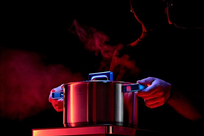 WMF Ultimate Cool 5-Piece Induction Saucepan Set with Stainless Steel Lid Matt Cromargan Stainless Steel Induction Pots Set Uncoated Inner Scale Dishwasher Safe