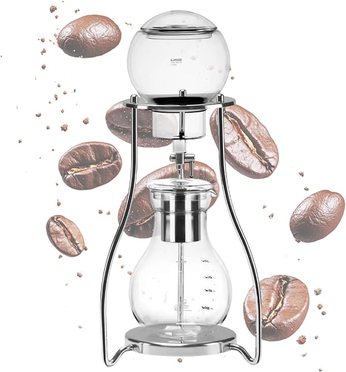 Cold Brew Coffee Maker Ice Drip Coffee Maker Iced Coffee Cold Brew Drip Tower Cold Brew Iced Coffee Drip Tower Wooden Coffee Maker Coffee Offices Home Coffee Maker Brewer Machine(Color:C)