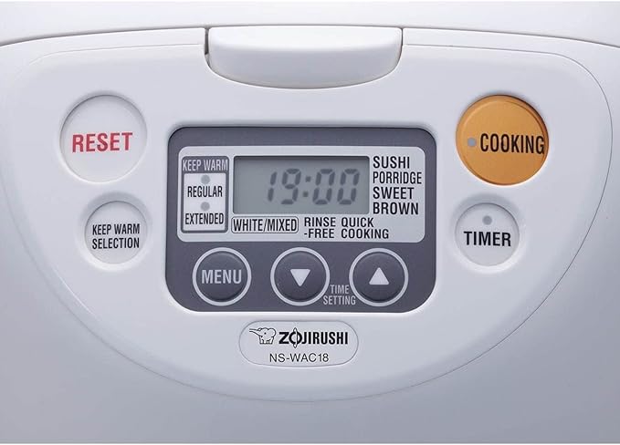 Zojirushi Micom Rice Cooker and Warmer (10-Cup/Cool White) Bundle with Rice Washing Bowl and Bamboo Spoon (3 Items)