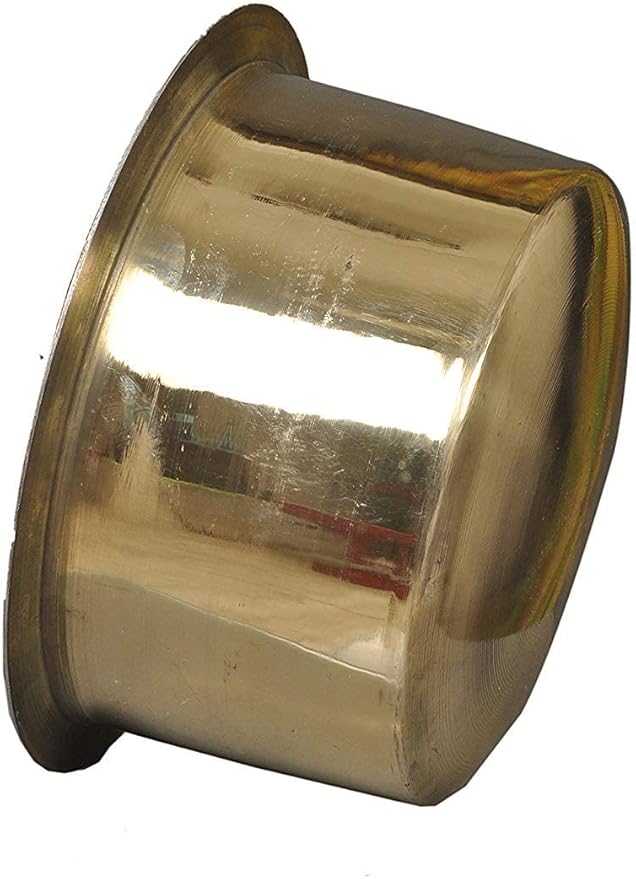 SEJAL SPECIAL Brass Tope (2 Liters) Golden Handi Rice Pot (Free wooden karchi) by Sejal Ayurveda