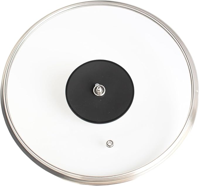 LIVWELL DiamondClad 10-Inch Tempered Glass Lid for the Hybrid Cookware Set - Home and Kitchen Gift - For Hybrid Stainless Steel Sauté Pan Wok Skillet and Frying Pan Lid - Dishwasher Safe PFOA-Free