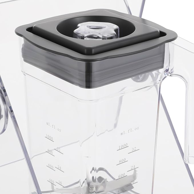 Commercial Blender Multifunctional Transparent Easy Clean Sound Insulated 1500W