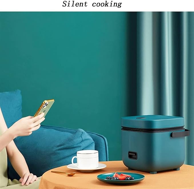 THEGA Rice Cooker - Mini Rice Cooker Home Kitchen Appliances 2-Layer Heating Food Steamer Multifunction Meal Cooking Pot Cooking Pot with Non-Stick Coating Kitchen Cookware Pot (Color : Blue)