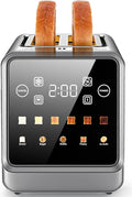 2-Slice Smart Toaster with One-Touch Memory Extra-Wide 1.5 Slots Digital Touchscreen for Bagels Artisan Bread &amp Busy Mornings