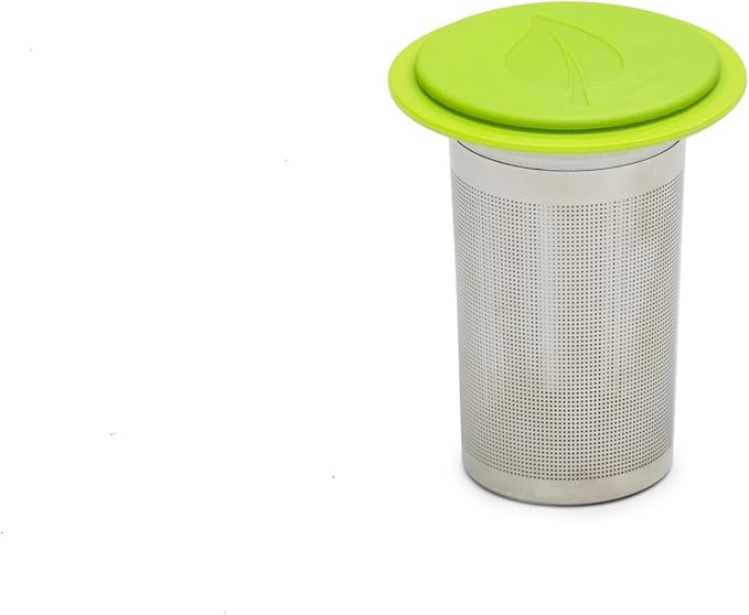 Jarware Tea Infuser Lid for Regular Mouth Mason Jars Green