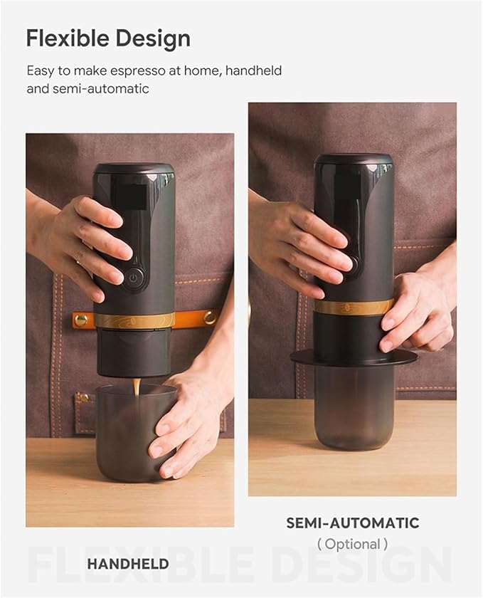 Electric Coffee Machine USB Charging Stainless Steel Express Maker Portable Mini Automatic Cleaning For Home Office