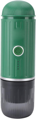 Portable Coffee Maker Mini Machine 19 Bar High Pressure Professional Oil Extraction Compact Travel Coffee Machine for Home Office &amp Travel Plastic (Green)