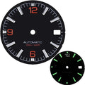Quality Sea 600m Style Watch Dial with C3 for Bgw9 Green Blue Luminous for Nh35 Nh36 Mechanical Movement for Skx007 Case 28.5mm Dial(3)