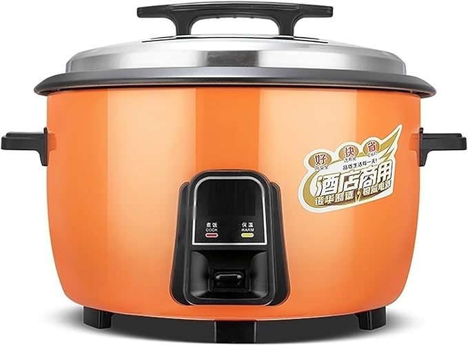 Large Rice Cooker (8L-45L) Commercial Thickened Non-stick Rice Cooker Automatic Insulation for Restaurants Canteens SchoolsUS/EU Used(8L)