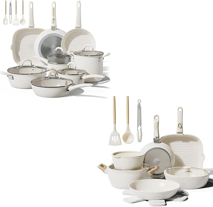 24 Pcs Cookware Set+Bazova 19 Pcs Cookware Set