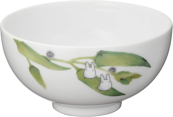 Noritake VT91082/1704-4 My Neighbor Totoro Rice Bowl 11.8 fl oz (320 cc) Microwave Safe Dishwasher Safe Okra Fine Porcelain