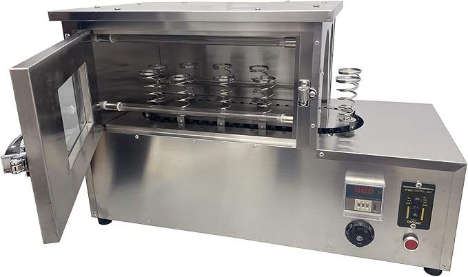 Commercial Rotational Handheld Pizza Oven 1800W Stainless Steel Oven with 12pc Pizza Cone Trays for Margherita Pie Pizza