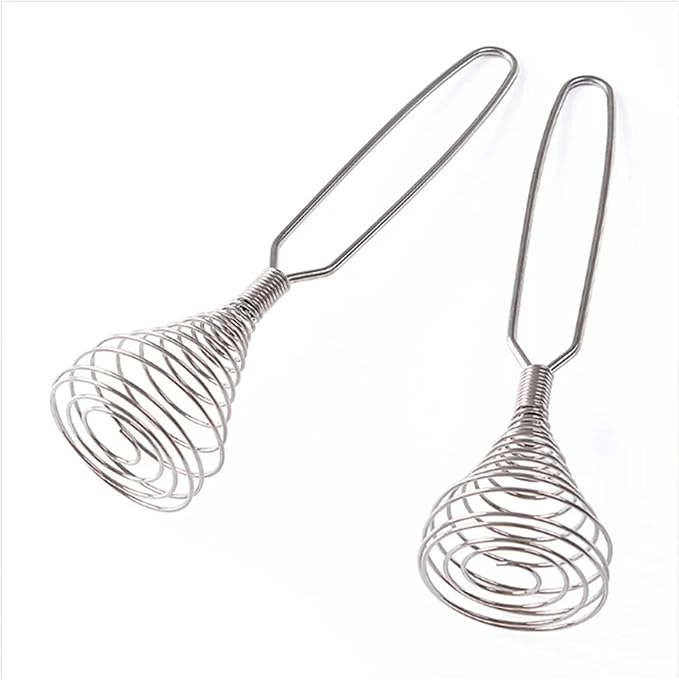 2pcs Kitchen Accessories Spiral Whisk Stirrer Mixer Egg Beater Blender Cooking Utensil Tool