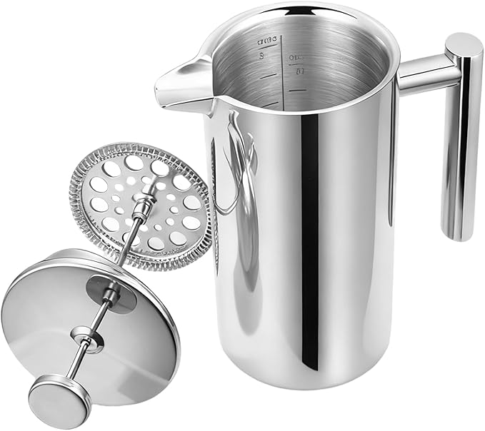 Hand Press Coffee Maker Hand Press Design 22x17.5x10.5cm Tea Pot Cold Brew Tea Pot Easy Clean Filter System For Men Women Professionals Enthusiasts