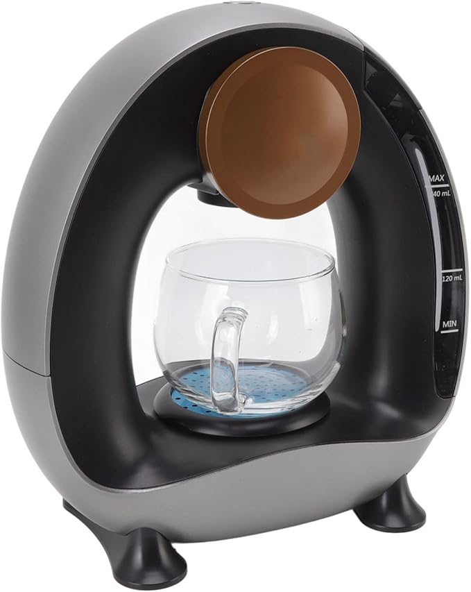 POCREATION Drip Coffee Maker Stainless Steel and Borosilicate Glass Quiet 240ml Water Tank Hand Washable Dishwasher Safe Suitable for Tea and Coffee Brewing Constant Temperature