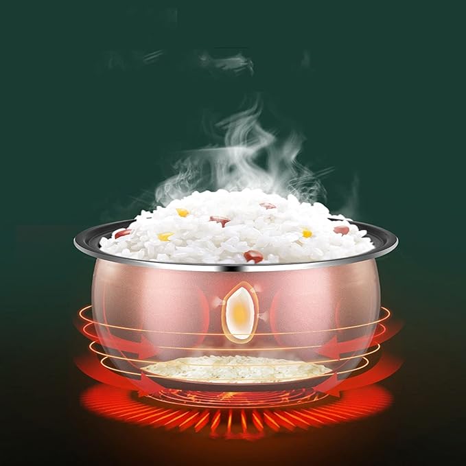 Mini Rice Cooker For One Person - Student Dormitory Rice Cooker Multifunctional Rice Cooker Electric Rice Cooker With Spherical Inner Pot Includes Steamer Insert Spoon And Measuring Cup (Size : 4