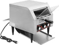 Commercial Conveyor Toaster 300 Slices/Hour Stainless Steel Heavy Duty Industrial Toasters 1900w Countertop Bread Toaster with Dual Temperature Control for Baked Food (TT-300L)