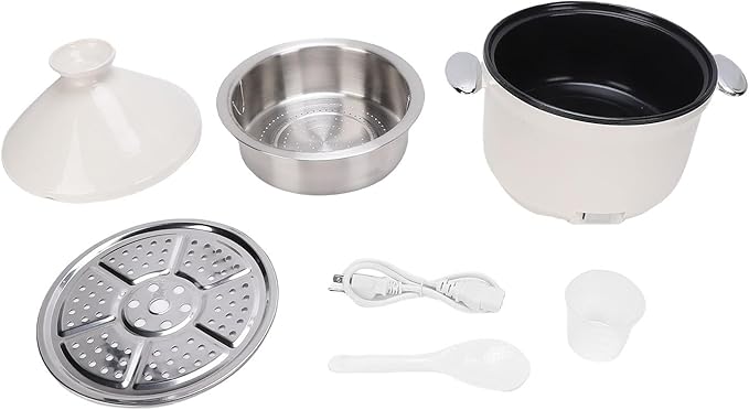 Pssopp Electric Pressure Cooker 3.2L Capacity Nonstick Multi Cooker with Steam Rack for fit Daily Cooking (GB Plug 220V)
