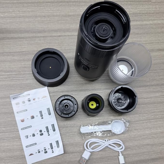 Portable espresso capsule coffee machine outdoor camping portable car wireless coffee machine