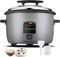 8L-45L Commercial Electric Rice Cooker Large Capacity Rice Cooking Pot with One-Touch Operation Fast Even Cooking Non-Stick Inner Pot for Restaurant Hotel Canteen Use(A10L)