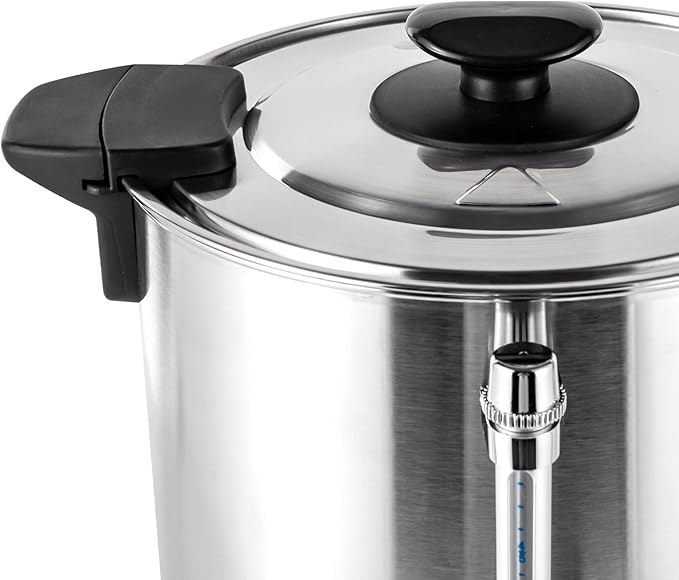 Commercial Coffee Maker 12L Coffee Maker Food Grade Stainless Steel Large Capacity Coffee Urn with Cool-Touch Handles for Meeting rooms Lounges and Other Large Gatherings (12L)