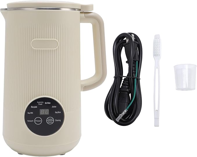 1200ml Automatic Nut Milk MakerAutomatic Cleaning Multifunctional Soybean Milk Machine with Timer for Fruits Vegetables and Soy Milk