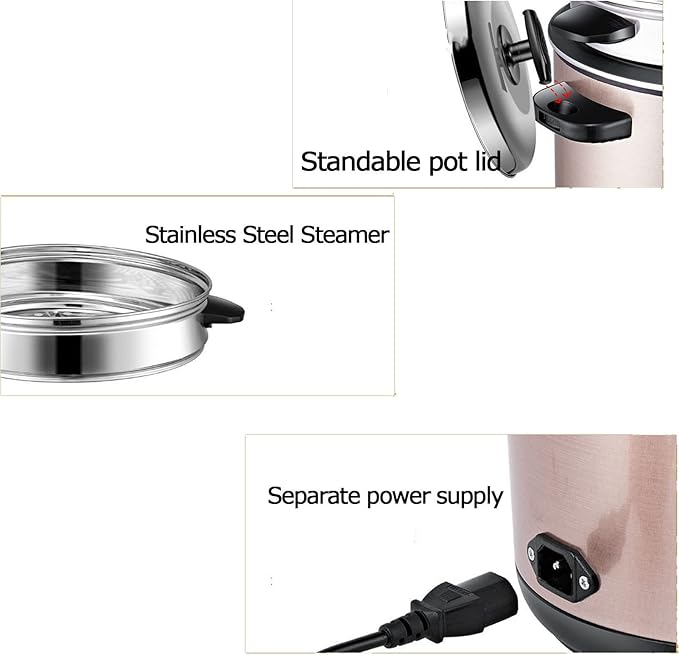 Rice Cooker - Rice Cooker With Non-stick Coating Rice Cooker With Steamer Multifunctional Cooking Rice Cooker Household Rice Cooker Includes Steamer Insert Spoon And Measuring Cup ( Size : 5L )