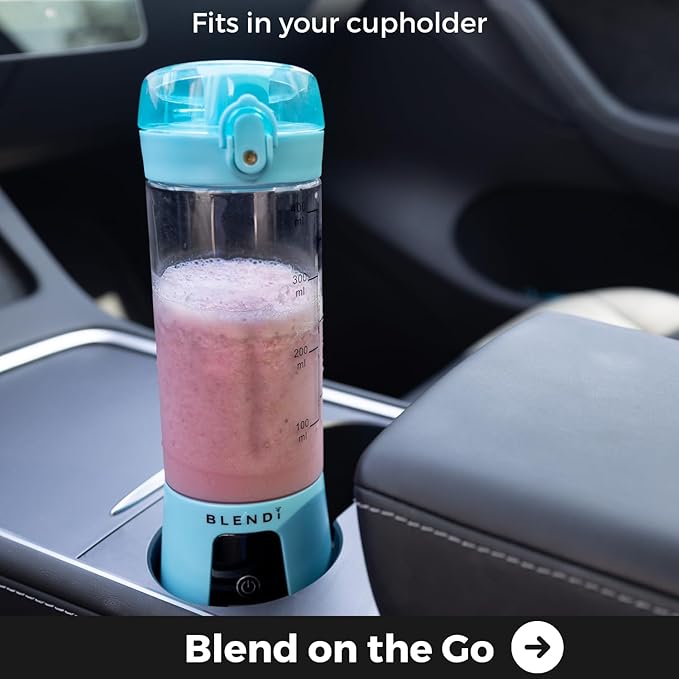 BLENDi Pro+ Portable Blender (New 2025 Model 17.5oz Hot Pink) – Upgraded Ice Crushing 120W Motor USB-C Rechargeable Cordless Personal Blender Smoothies &amp Shakes – BPA-Free Travel-Friendly