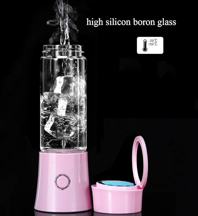 Portable Blenders Personal Size Blender Smoothies and Shakes Mini Blender USB Rechargeable Handheld Blender SportsTravel (Color : White)