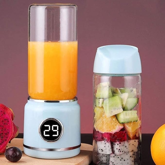 Portable BlenderUSB Rchargeable Fruit Mixer MachinePersonal Size Blender Smoothies and ShakesWaterproof Small Blender Single Juicers