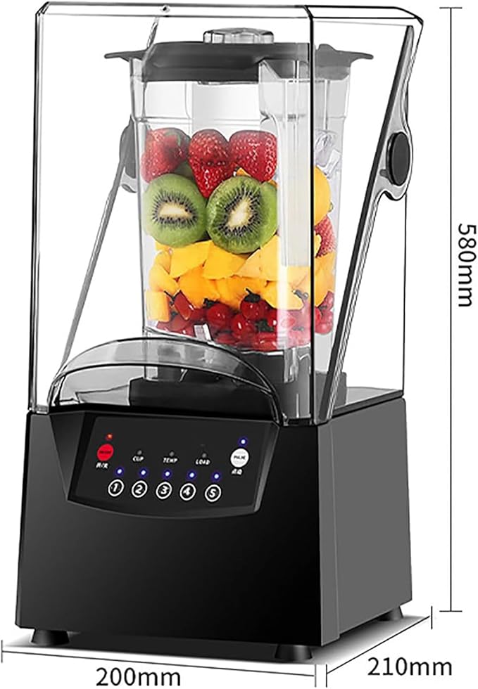 Professional Blender. 2200w Multifunctional Blender Mixer 2l Adjustable Speed Automatic Cleaning 17000 R/Min Fruit Smoothie Blender
