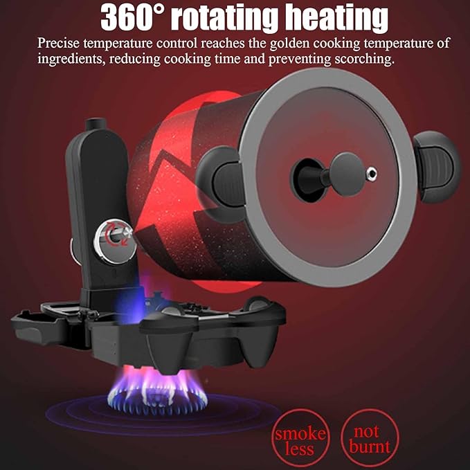 Intelligent Automatic Cooking Machine with 360 Degrees Rotating and All-Round Heating Portable Automatic Stir Fry Cookerfor Home Restaurant