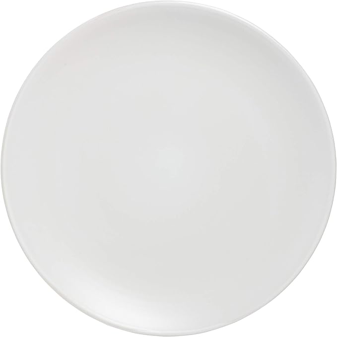 10 Strawberry Street Wazee Matte Coupe Dinnerware Pack of 16 White