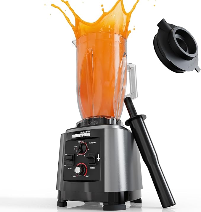 WantJoin Commercial Blender - 200Oz Extra Large Capacity Professional Blender Heavy Duty w/Pure Copper Motor Dishwasher Safe 6-Blade Combo 26000 RPM Multi Speeds Smoothie Blenders for Juice