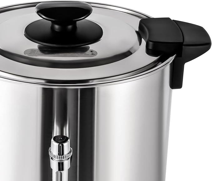 DYNAMI 7L Commercial Coffee Maker304 Stainless Steel Thermostable Coffee UrnViewable Design Electric Coffee Pot Hot Beverage DispenserAdjustable Temperature 86-230°F For EventsParty Catering