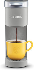 Keurig K-Mini Single Serve K-Cup Pod Coffee Maker 6 to 12oz Brew size with Cord Storage Perfect for Small Spaces Studio Gray