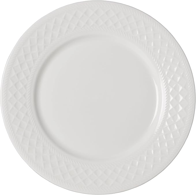 Mikasa Patterson Vegan Bone China Chip Resistant 12 Piece Dinnerware Set Service for 4