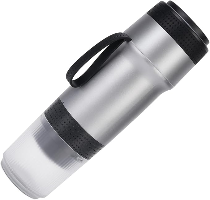 Capsule Coffee Maker Portable Coffee Maker USB Automatic for Car (Silver)
