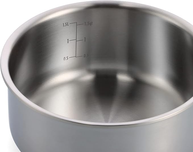 Merten &amp Storck Tri-Ply Stainless Steel 14 Piece Cookware Pots &amp Pans SetProfessional CookingMulti CladMeasurement MarkingsDrip-Free Pouring EdgesDurable Glass LidsInductionOven&ampDis
