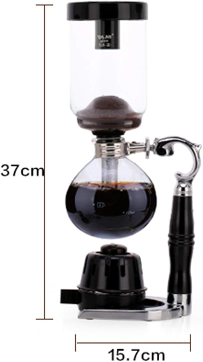 Siphon Glass Pot Syphon Coffee MakerHand Siphon Coffee Maker PotVacuum Coffee Brewer Tea Siphon PotCoffee Machine Filter 2-5 Cup3