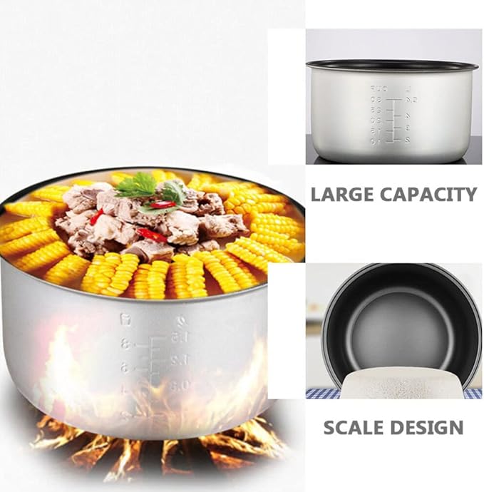 Cabilock Rice Cooker Liner Non Stick Inner Pot Rice Cooker inside Pot Electric Cooker Accessories for Home Kitchen Shop